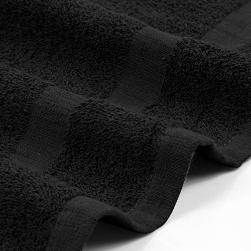 Utopia Towels Black Salon Towels, Pack of 72 (Not Bleach Proof, 16 x 27 Inches) Highly Absorbent Towels for Hand, Gym, Beauty, Spa, and Home Hair Care - color: Black, size: 72 Pack