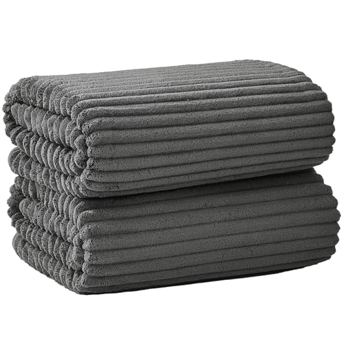 Oversized Bath Sheets 40x80 Inches Extra Large Bath Towels for Adults Super Soft Quick Dry Highly Absobent Microfiber Shower Towels for Bathroom, Pool, Gym, Yoga Towel (Charcoal Gray, 2Piece) - color: Charcoal Gray, size: 2Piece Bath Sheet