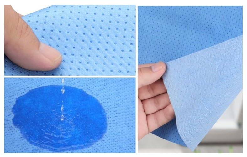 Blue Disposable Toilet Mats for Clean and Hygienic Bathroom,Upgraded Disposable Toilet Mat for Potty Training&Adults,Super Absorbent,Non-Slip,25 Pack U-Shape Pee Pads,24" x 22"