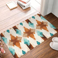 Bath Mat Cowhide Print Western Quick Dry Bathroom Rugs Non Slip Absorbent Shower Flannel Rug Floor Mat for Bathroom,Bathtub,Sink,Bedroom,16"X24" - color: Cay20