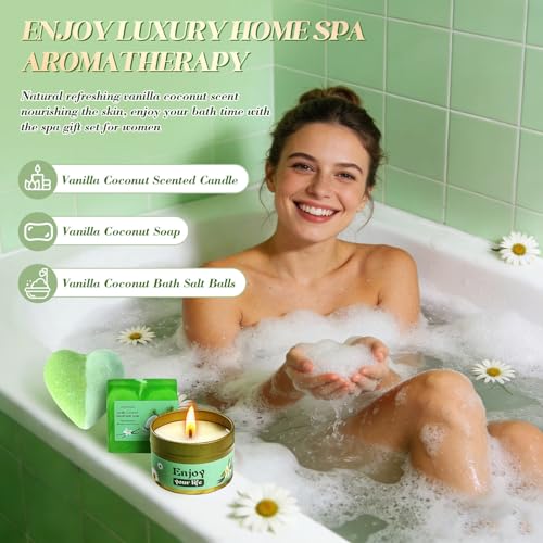 Self Care Gift Basket for Women with Blanket & Tumbler, Daisy Spa Gift Box | Birthday,Get Well Gifts for Women,Thinking of You Gifts Set for Mom, Wife, Sister, Best Friend