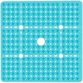 Large Square Shower Mat 27 x 27 Inch Clear Green, Non Slip Shower Bathtub Mats for Inside Shower with Big Suction Cups Drain Holes, Anti Slip Bathroom Floor Stall Mats, Easy Clean, BPA-Free - color: Clear Green