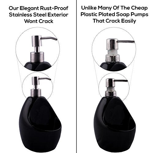 Stainless Steel Soap and Lotion Dispenser Pumps, Replacement for Your Bottles (Brushed Nickel, 4 Pack) - color: Brushed Nickel, size: 4 Pack