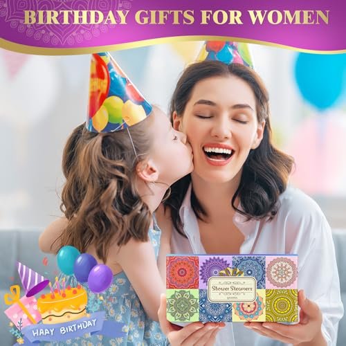 Qivatex Shower Steamers Aromatherapy, SPA Relaxation Shower Bombs for Women | Great Birthday Gifts for Women, Mom, Wife, Sister and Teen girls. Ideal Present for Christmas and Daily Relaxation - style: Gentle Mom