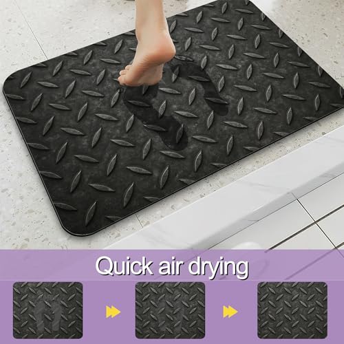 Fun Patterns Bathroom Rugs, Fast-Absorbing Bath Mat, Quick-Dry Non-Slip Thin Rug for Bathroom Floor Kitchen 17"x30" - color: Fun Patterns