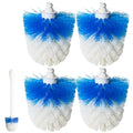 Toilet Brush Refills for OXO Toilet Brush Only, 4 Pack Toilet Brush Replacement Head, Blue & White, Nylon & Plastic Material Bristles - size: 4-Pack