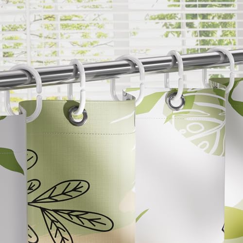 Amazer Shower Curtain Rings, 24 Pcs Plastic Shower Curtain Hooks, White Shower Curtain Hooks Rings, Rust Proof Shower Rings C Shaped Shower Hooks for Shower Curtain and Liner Bathroom - color: White C-shape, size: 24 Pack