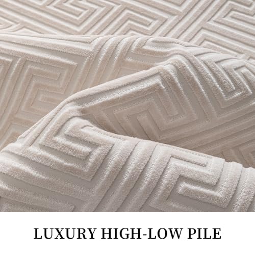 YIHOUSE Beige Bathroom Rugs 17"x24", Quick Dry Non Slip Bath Rug, Absorbent Machine Washable Thin Bath Mat for Restroom Floor Tub Laundry Room Home Decor - color: Beige, size: 1'5" x 2' (Rectangular)