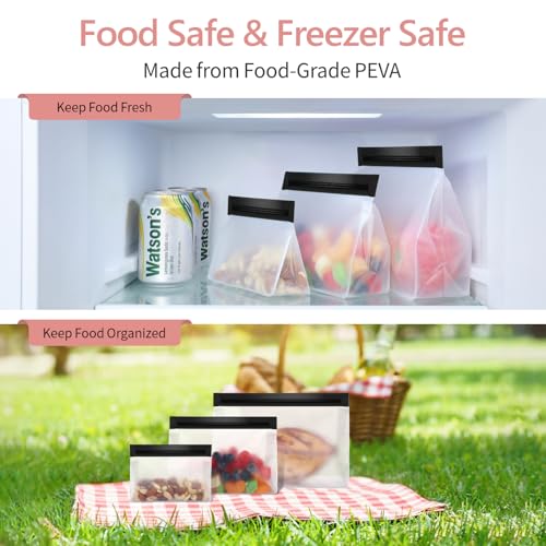PACKISM Leakpoof Clear Toiletry Bags for Traveling - Sealed TSA Approved Toiletry Bag, Reusable Semi-Transparent Clear Cosmetic Bag with Flat Bottom, Perfect for Travel Essentials, 2L+2M, Black - color: 0-2L 2M-Black