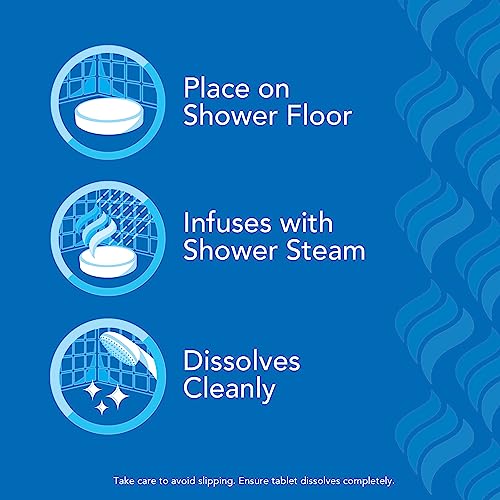 Vicks, VapoShower Plus, Shower Steamers, Eucalyptus Shower Steamer & Menthol Scent, Clean Dissolving Vapor Shower Tablets, Aromatherapy Shower Steamer & Shower Bombs, 12 Count (Pack of 6) - size: 12 Count (Pack of 6), style: VapoShower Plus 12ct