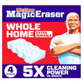 Mr. Clean Magic Eraser Sponge, All Purpose Cleaner, Cleaning Scrubber, Wall, Sneaker, Kitchen, Bathroom, Shower Cleaner, Cleaning Supplies, Melamine Sponge, Cleaning Pads, Extra Durable, 4ct - size: 4 Count (Pack of 1), style: Upgraded Version