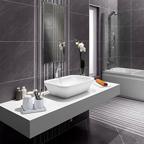 GAHEFY White Bathroom Accessories Set with Small Trash Can 3 Liter/0.8 Gallon,Toothbrush Holder,Soap Dispenser,Vanity Tray,Toilet Brush and Holder White 5PCS - style: White 5pcs