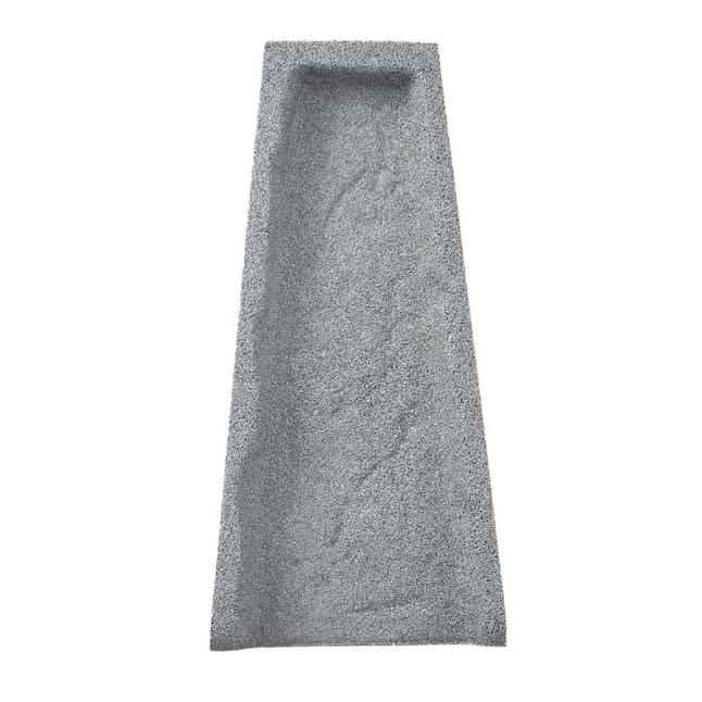 Rubberific Premium Rubber Downspout Splash Block, Rain Guard, Stone Textured Drain Extender (Gray) - color: Gray
