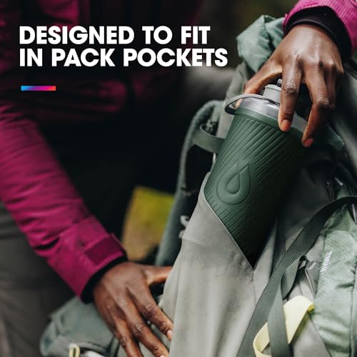 HydraPak Flux - Collapsible Backpacking Water Bottle (750ml, 1L, 1.5L) - BPA Free, Ultra Light, Spill-Proof Twist Cap - color: *NEW* Golden Yellow, style: 750ml/25oz
