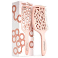 FRAMAR Professional Vented Hair Brush – Curved Hair Brush For Faster Blow Drying, Vent Brush For Blow Drying, Less Breakage, Wet Hairbrush For Women – Heat Resistant - Champagne - color: Champagne