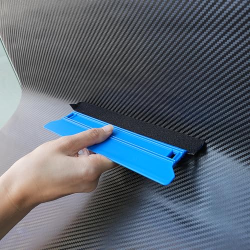 Umaki 8.3inch Large Vinyl Wrapping Felt Squeegee with 4inch Vinyl Squeegee Applicator for Fastly Installing Vehicle Tinting Film Graphic or Wallpaper, Finish Smoothing/Cleaning Work, 3pack - color: Black