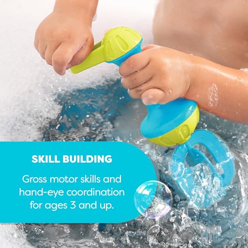 HABA Toddler Bath Toys: Bubble Bath Kids Whisk - for Kids' Sensory Play, Motor Skills, and Bath Time Fun, Blue - style: Blue