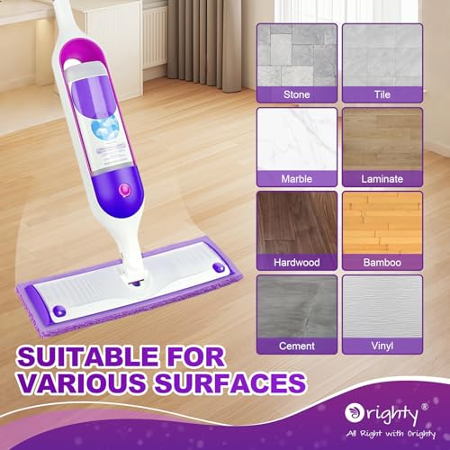Orighty Reusable Mop Pads for Swiffer PowerMop, 10 Pack Power Mop Pads Refills for 13 ''-15 '' Spray Mop, Microfiber Mop Pads Refills for Multi-Surface Floor, Machine Washable - size: 10 Pack