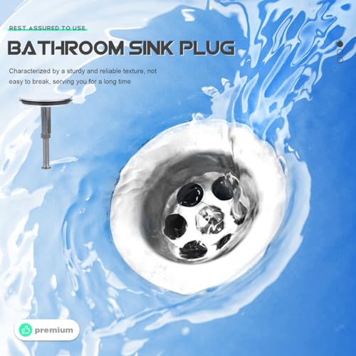 Universal Bathtub Sink Drain Stopper & Plug in One, Copper Hair Catch - color: Black, size: 6.7X4.3X4.3CM