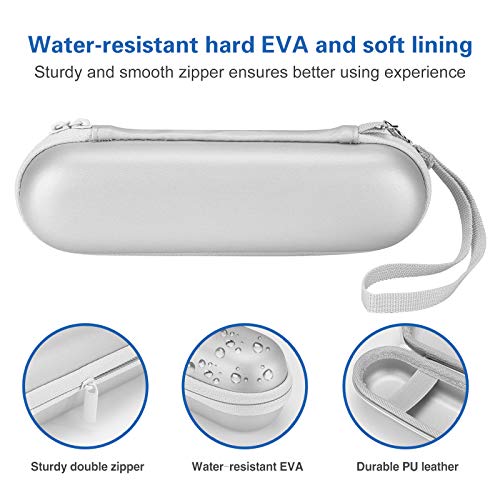 ProCase Travel Case for Oral-B/Oral-B Pro Smartseries/IO Serie Sonicare Protective Clean Electric Toothbrush, Hard EVA Case Cover Storage Bag Holder with Mesh Pocket for Accessories -Silver - color: Silver