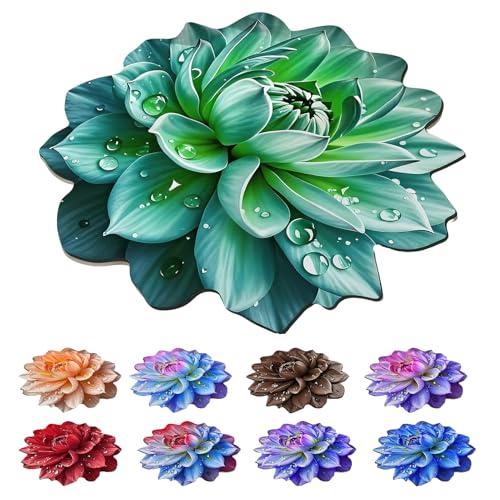 Floral Diatomaceous Earth Floor Mat 3D Flowers Pattern Bath Mat Non-Slip Bath Rug Safe Absorbent Quick Drying Bathmat Suitable for Bathroom Kitchen Entrance (Style 5, 15.75"/40cm) - color: Style 5, size: 1'4" x 1'4" (Flower)