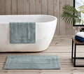Eddie Bauer - Bathroom Rug, 100% Soft Plush Tufted Cotton Bath Rug, Highly Absorbent, Quick-Dry, and Skid-Resistant Backing (Logan Green, 2 Piece) - color: Green, style: 2 Piece