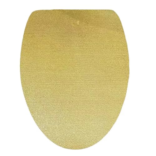 Madeals Memory Foam Bathroom Mat Set 4 Piece with Toilet Lid Cover and 3 Piece Bath Rug Sets Golden - color: Golden, size: 20" x 32"/17" x 24"/Contour/Lid Cover