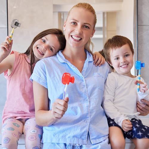 Hxezoc 4 Pack Toothbrush Covers Toothbrush Holders Toothbrush Protector Cap Brush Pod Case Protective Portable Plastic Clip for Household Travel, Camping, Bathroom, School, Business - color: Blue, Green, Grey, Red