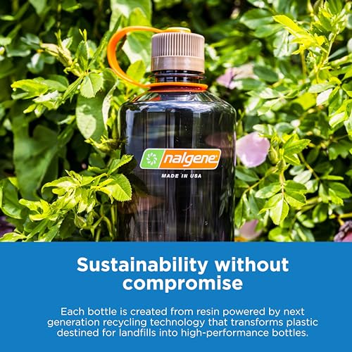 Nalgene 32 oz Wide Mouth Water Bottle | BPA-Free, Durable & Leak Proof, Lightweight Bottle for Hiking & Gym, Work & Travel - color: Clear, size: 32 Ounces (Pack of 6)