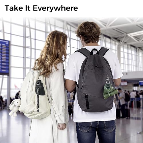 TakeToday Collapsible Water Bottles 32oz, Foldable Travel Bottle, TSA-Approved Leakproof Newly Silicone Water Bottle for Hiking, Travel, Outdoors, Blue - color: Blue