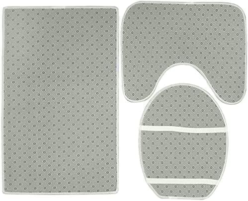 JAWO Farmhouse Floral Flower Bath Mat, Teal Dahlia on Rustic Wooden Plank Country Barn Wood Turquoise Blue Bath Mat Sets, U-Shaped for Bathroom Rugs, Toilet Mats, Non-Slip Shower Mat - color: Green, size: 1'3" x 1'6" (U-Shaped)