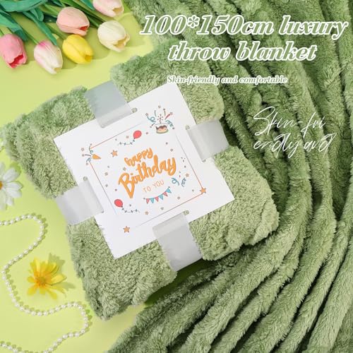 Daisy Birthday Gifts for Women,Self Care Gift Box for Mom,Wife,Best Friend | 12 Piece Birthday Gift Basket with Blanket Mug Candle Spa Gifts, Unique Happy Birthday Surprise for Her