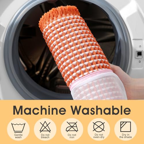 IM HOME Waffle Bath Mat Orange & Cream 36"x24", Boho Woven Modern Bath Mat Rugs, Absorbent Non Slip Bathroom Rugs, Soft Washable Bath Rugs with Tassels for Bathroom, Bedroom, Kitchen, Shower, Tub - color: Orange & Cream, size: 2' x 3' (Rectangular)