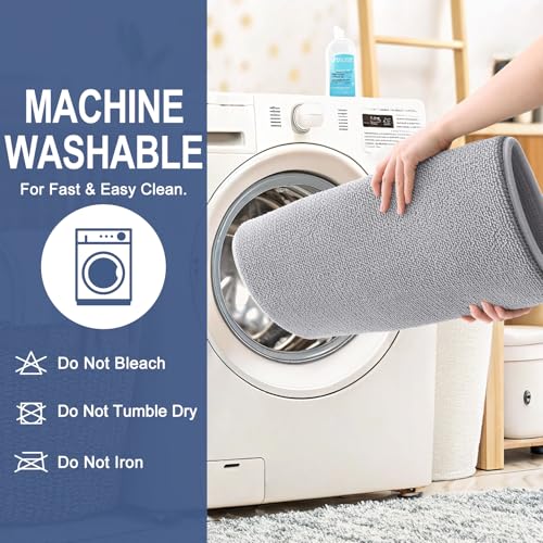 OLANLY Bathroom Rugs Sets 2 Piece, Soft Absorbent Memory Foam Bath Rug Set, Non-Slip, Quick Dry, Machine Washable Bath Mats for Bathroom, Home Decor Accessories (30"x20"+24"x16", Grey) - color: Grey, size: 30" X 20" + 24" X 16"