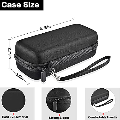 Comecase Toothbrush Travel Case for Oral-B/Sonicare with Mesh Pocket-Black | Accessories Mesh Pocket for Toothpaste&Charger, for Oral-B Pro 1000 2000 3000 3500 1500, for Sonicare 4100 5100, Bag Only - color: Black, size: Regular Size