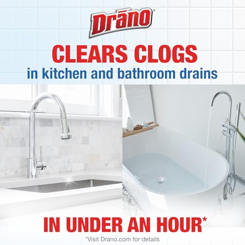 Drano Balance Drain Clog Remover and Cleaner, Non-Corrosive Formula, Safe on All Pipes and Septic Tanks, Formulated Using Only Essential Ingredients, 32 Fl Oz - size: 32 Fl Oz (Pack of 1)