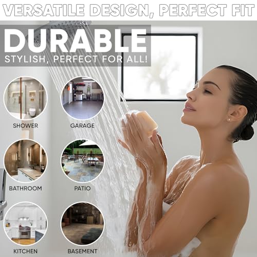 4 ¼” Brushed Nickel Snap-in Shower Drain Cover - Stainless Steel Replacement - 4.25" OD Shower Drain Strainer - Easy Install - Premium Round Shower Drain Cover - Solid Brass Construction - color: Brushed Nickel
