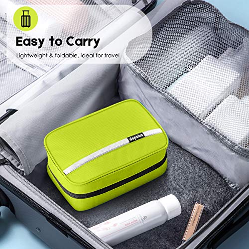Travel Toiletry Bag for Women, Dopp Kit for Men, Waterproof Makeup Bag Shaving Bag with Hanging Hook, Portable Toiletry Organizer for Traveling and Camping - color: green