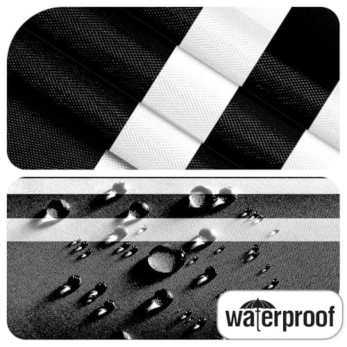 72x72inch Black and White Stripe Shower Curtain for Bathroom Horizontal Stripes Texture Design Casual Style Relaxing Spa Luxurious Modern Home Bathroom Bathtubs Curtain Decoration with Hooks - color: Black White, size: 72"W x 72"L (Pack of 1)