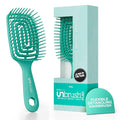 FHI Heat UNbrush Flex Detangling Brush — Ultra-Flexible, Pain-Free Hair Brush Detangler with DuoFlex Anti-Static Bristles for Removing Tangles, Massaging Scalp & Faster Styling - color: Teal