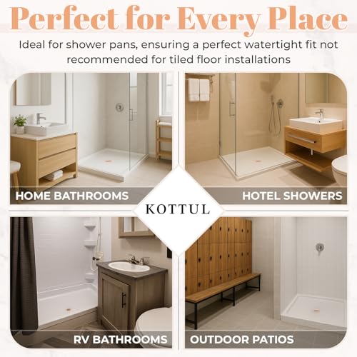 4 ¼” Rose Gold Snap-in Shower Drain Cover - Replacement - 4.25" OD Polished Strainer - Easy Install - Premium Round Shower Drain Cover - Solid Brass Construction - color: Rose Gold