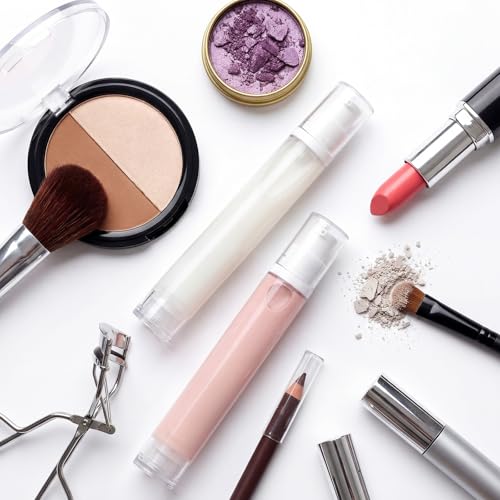 Zhehao 60 Pcs 15 ml Airless Pump Bottle Refillable Plastic Airless Vacuum Dispenser Travel Size Clear Cosmetic Sample Vial Container Jars for Lotion Cream Foundation Liquid Toiletries - size: 15 ml