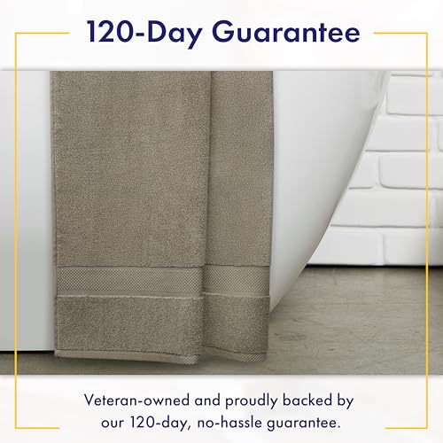 Alusa Home 100% Organic Luxury Bath Sheets - GOTS Certified - Extra Large 35x70 Inches (Pack of 2) Zero-Twist, Long-Staple Cotton Bath Sheet Set (Taupe) - color: Taupe, size: 2pc Bath Sheets