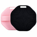 Silicone Body Scrubber 2-Pack, Shower Scrubber with Soft Bristles, Non-Slip Scrubbies for Body, Body Scrubber Exfoliator for Men and Women,Gentle Exfoliating and Lather Well (Black+Pink) - color: Black+pink