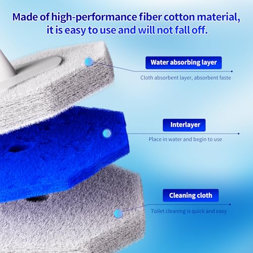 60PCS Toilet Wand Refills Compatible with Clorox Toilet Wand. Disposable Toilet Brush Refills. Bathroom Cleaning. Disposable Toilet Bowl. High-Density Disposable Toilet Brush Scrubber - style: 60 refflls（Without handle）