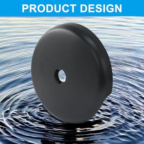 Single Hole Tub Overflow Drain Cover, Matte Black, 1 Pack | Bathtub Drain Overflow Face Plate, Trim Kit Conversion Kit, Easy to Install, Standard Bath Tub Drains - style: Matte Black-1 Hole