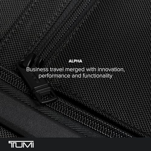 TUMI - Alpha Hanging Travel Kit - Toiletries and Cosmetics Organizer - Travel Essentials Bag with Hooks & Pockets - Wheatpaste Print - color: Blue/Black/White