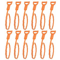 Amazon Basics Flexible Drain Clog Remover Snake Tool for Hair and Debris, Unclog Toilet, Sink, Shower, Bathtub, Sewer, 19.6-Inch, 12 Pack