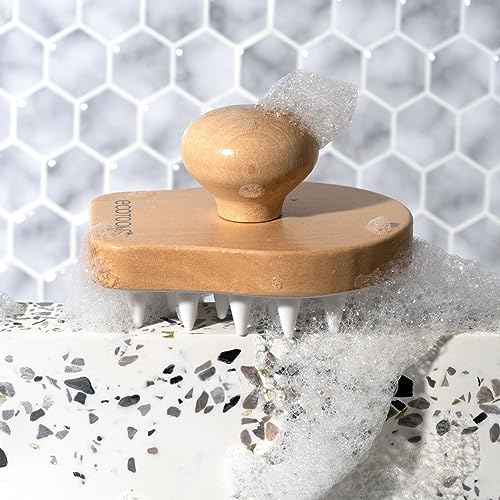 EcoTools Scalp Massager, Scalp Scrubber Stimulates & Exfoliates for Better Hair Health, Reduces Product Build-Up, Gentle Silicone Bristles Massage, Eco-Friendly & Cruelty-Free, 1 Count