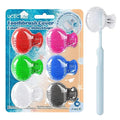 UCEC 6 Pack Toothbrush Covers Caps, Toothbrush Protector Head Covers Case | Toothbrush Cover Cap Plastic Clip,Tooth Brush Cover for Travel, Camping, Bathroom, School, Business - color: Style 1